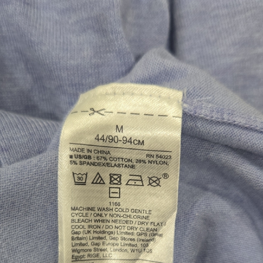Banana Republic Light Purple/Blue Stretch Cotton Cardigan, M - Picture 4 of 4